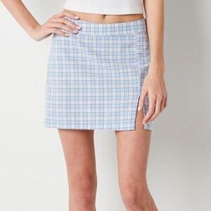 Blue Plaid Women's Skirt
